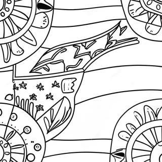 Oklahoma State Flag Coloring Page 39783-31799