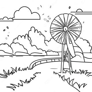 Beautiful Oklahoma Landscape Coloring Page 39784-31801