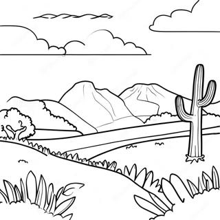 Beautiful Oklahoma Landscape Coloring Page 39784-31804