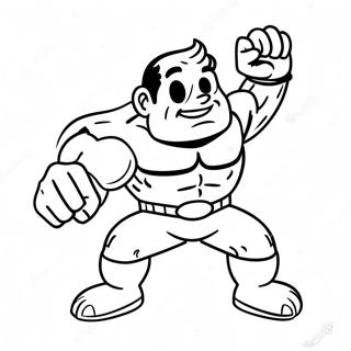 Superflex Character In Action Coloring Page 39804-31817