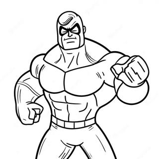 Superflex Character In Action Coloring Page 39804-31818