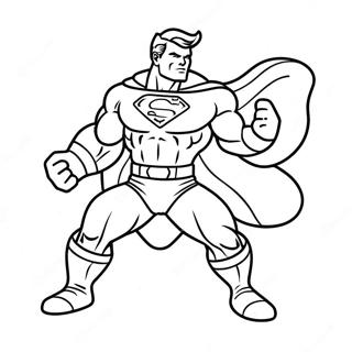 Superflex Character In Action Coloring Page 39804-31819