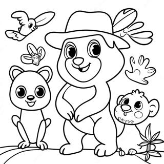 Rainforest Animals Coloring Page 39823-31831