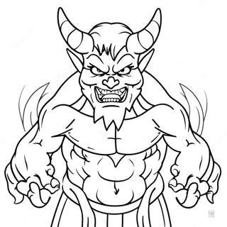 Demon For Adults Coloring Pages