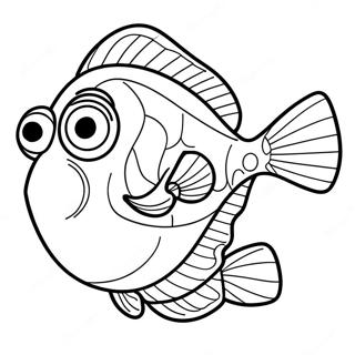 Easy Dory Coloring Page 39863-31861