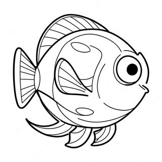 Easy Dory Coloring Page 39863-31864