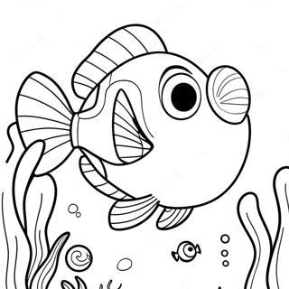 Cute Dory Underwater Adventure Coloring Page 39864-31869