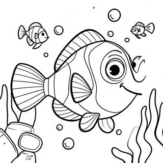 Cute Dory Underwater Adventure Coloring Page 39864-31870