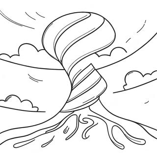 Whirling Tornado Coloring Page 3987-3225