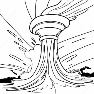 Whirling Tornado Coloring Page 3987-3226