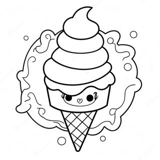 Cute Dairy Queen Ice Cream Cone Coloring Page 39884-31881