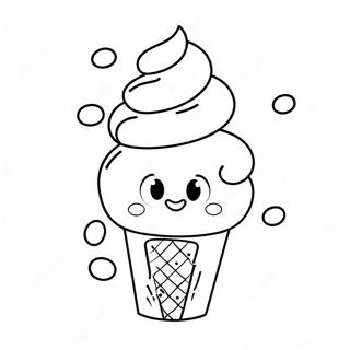 Cute Dairy Queen Ice Cream Cone Coloring Page 39884-31883