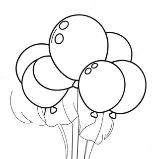 Party Balloons Coloring Page 39893-31886