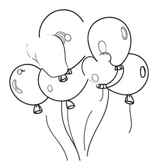 Party Balloons Coloring Page 39893-31887