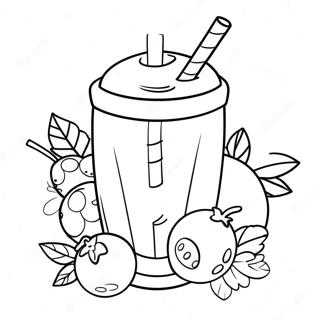 Smoothie Coloring Pages