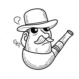 Smoking Pipe Coloring Page 39933-31918