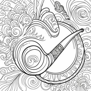 Smoking Pipe Coloring Page 39933-31919