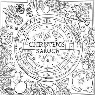 Festive Christmas Word Search Coloring Page 39954-31938