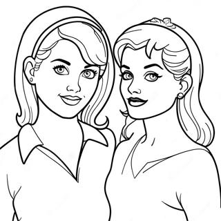 Betty And Veronica Coloring Page 39983-31964