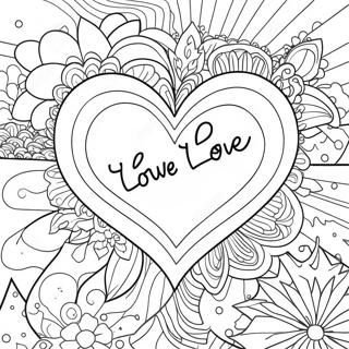 Love Is Love Heart Coloring Page 40003-31967