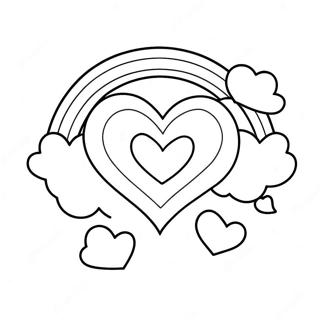 Colorful Love Is Love Rainbow Coloring Page 40004-31969