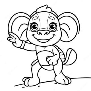 Adventurous Zuma In Action Coloring Page 40014-31978