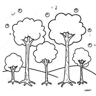 Colorful Truffula Trees Coloring Page 40024-31988