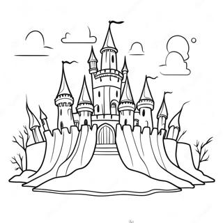 Cursed Castle Coloring Page 40044-32002