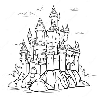 Cursed Castle Coloring Page 40044-32003