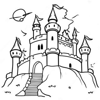 Cursed Castle Coloring Page 40044-32004