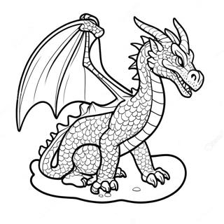 Dnd Dragon Coloring Page 4006-3235