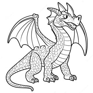 Dnd Dragon Coloring Page 4006-3321