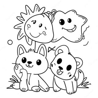 Fun Plr Coloring Page With Animals 40074-32024