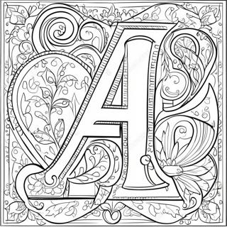 Vibrant Russian Letters Coloring Page 40114-32059