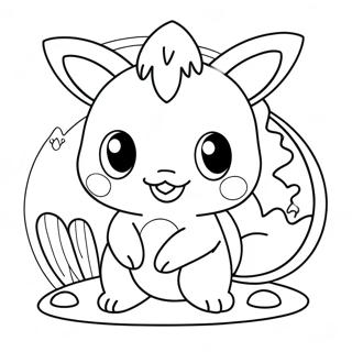 Cute Fusion Pokemon Coloring Page 40124-32064