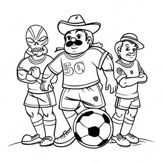 Mexico Soccer Coloring Pages