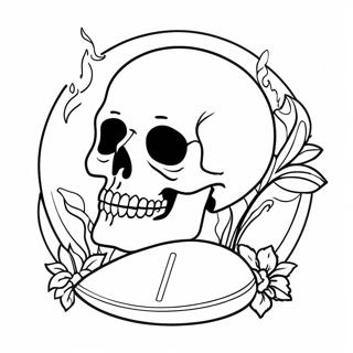 Death Themed Coloring Page 40153-32085