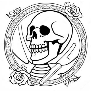 Death Themed Coloring Page 40153-32087