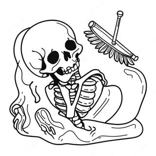 Death Themed Coloring Page 40153-32088