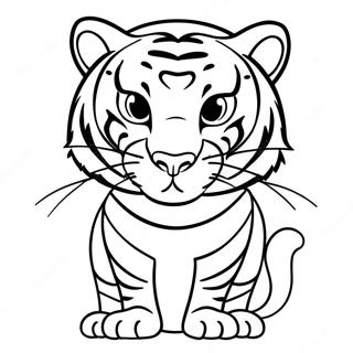 Cincinnati Bengals Tiger Mascot Coloring Page 40164-32101