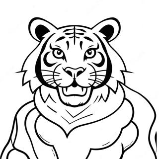 Cincinnati Bengals Tiger Mascot Coloring Page 40164-32103