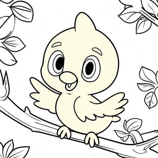 Tweety Bird Coloring Page 4016-3244