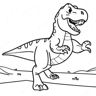 Ferocious T Rex Roaring Coloring Page 40184-32114