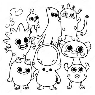 Funny Monsters Coloring Page 40234-32154