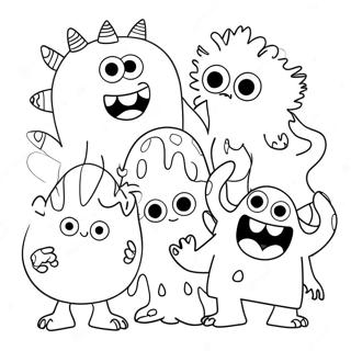 Funny Monsters Coloring Page 40234-32155