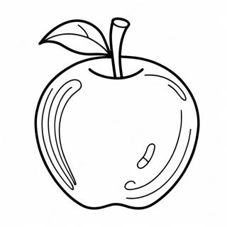 Bright Red Apple Coloring Page 40244-32161