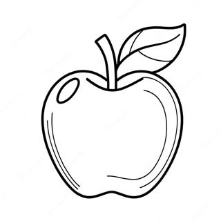 Bright Red Apple Coloring Page 40244-32162