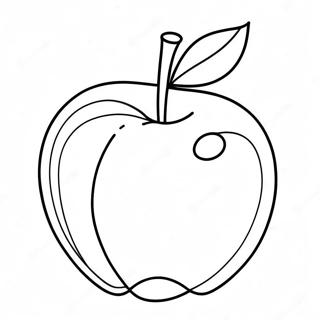 Bright Red Apple Coloring Page 40244-32163