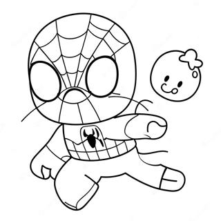 Spiderman Hello Kitty Coloring Page 40263-32176