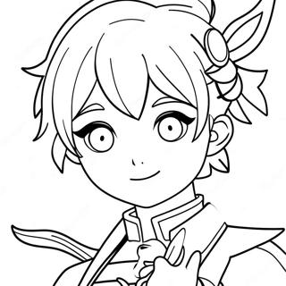 Genshin Coloring Pages